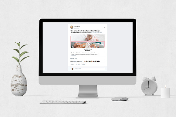 Baby Twitter Posts in Twitter Templates - product preview 3