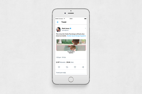 Baby Twitter Posts in Twitter Templates - product preview 5