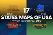 States maps of USA | set 3
