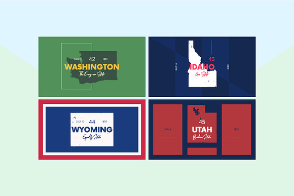 States maps of USA | set 3 in Illustrations - product preview 3