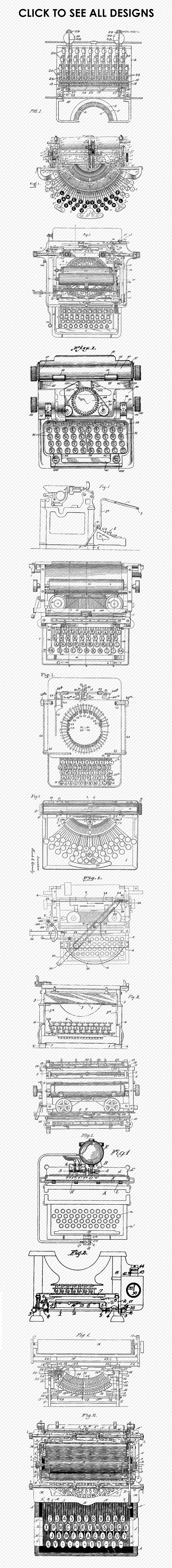 Schematics: Typewriters PS Brushes in Add-Ons - product preview 1