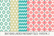 Layered Photoshop Ikat Pattern No. 2