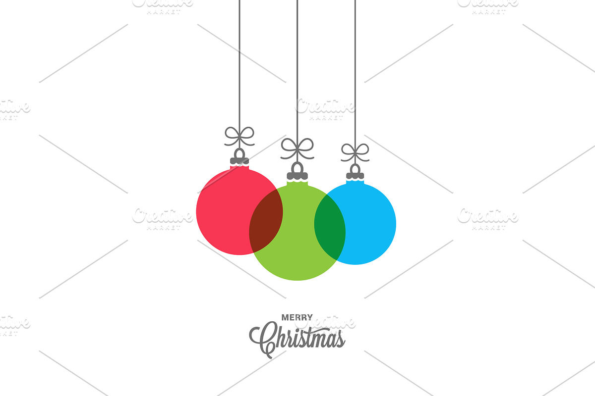 Xmas balls with vintage christmas. in Illustrations - product preview 8