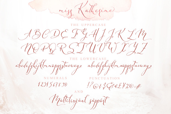 Miss Katherine font Cyrillic + Extra in Script Fonts - product preview 13