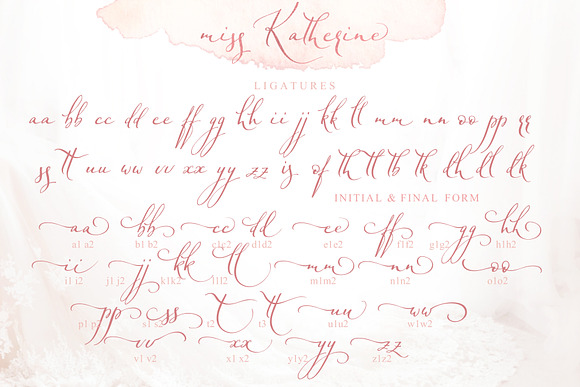 Miss Katherine font Cyrillic + Extra in Script Fonts - product preview 14
