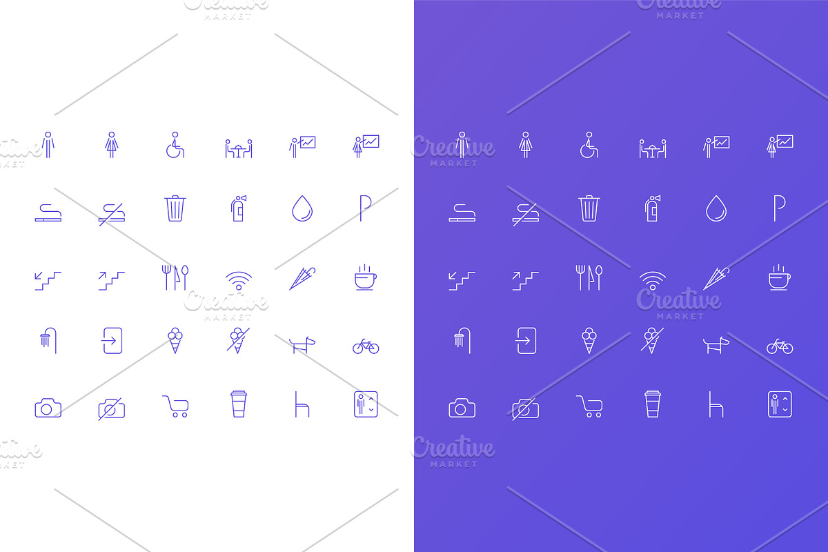 Simple Vector Icons Set for Cafe in Icons - product preview 8