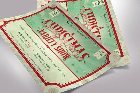 Christmas Show Flyer Template in Invitation Templates - product preview 2