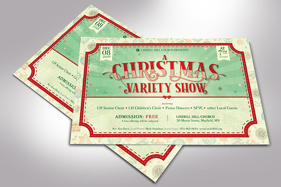 Christmas Show Flyer Template in Invitation Templates - product preview 4
