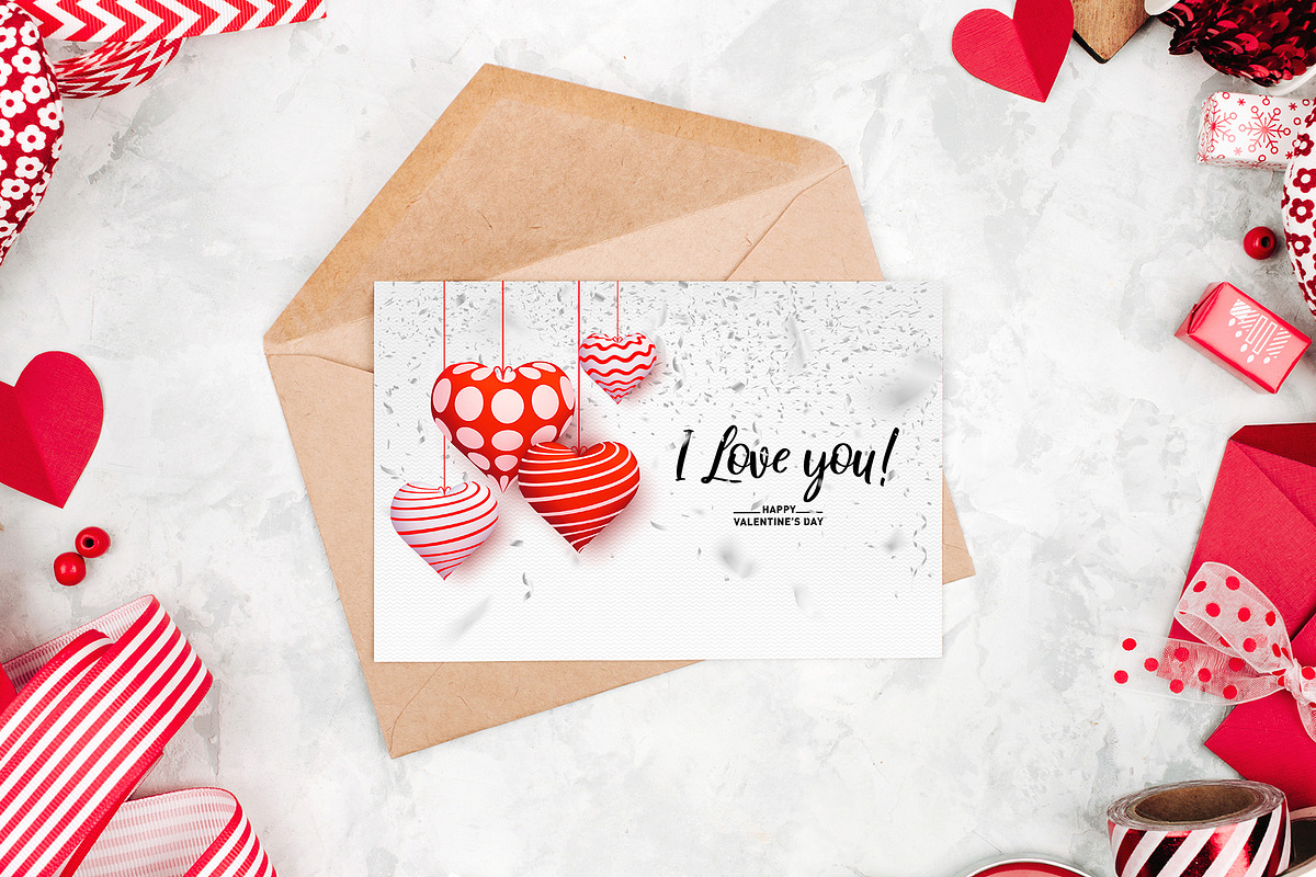 St. Valentine's Day Backgrounds Set. in Illustrations - product preview 8