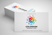 Colors Splash Letter C Logo
