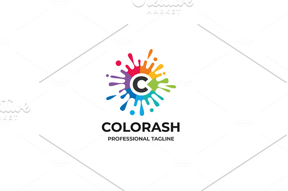 Colors Splash Letter C Logo in Logo Templates - product preview 1
