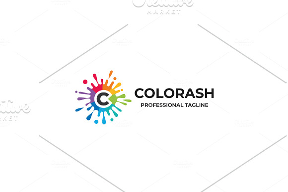 Colors Splash Letter C Logo in Logo Templates - product preview 2