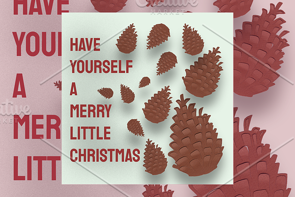 Paper Christmas Vibe IG Templates in Instagram Templates - product preview 5
