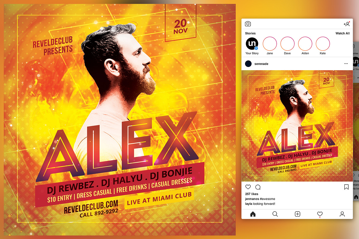 DJ Club Flyer in Flyer Templates - product preview 8