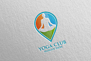Yoga and Spa Lotus Flower logo 55