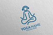 Yoga and Spa Lotus Flower logo 57