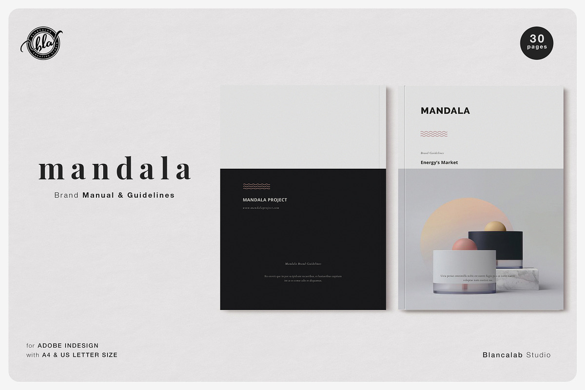 MANDALA Brand Manual & Guidelines in Magazine Templates - product preview 8