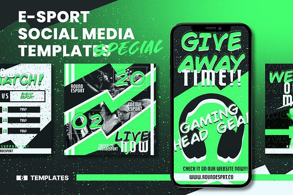 Social Media E-Sports Vol.1 in Instagram Templates - product preview 3