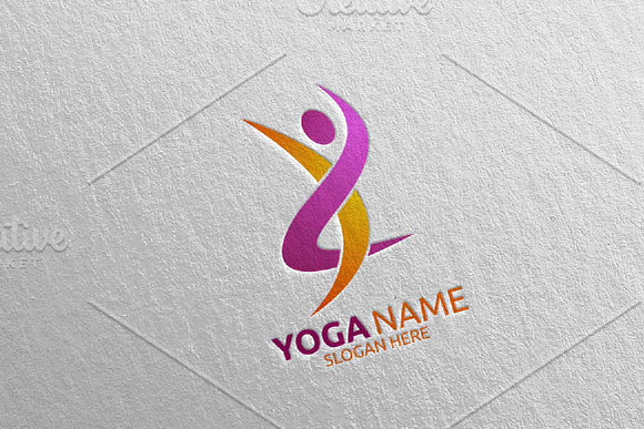 Yoga and Spa Lotus Flower logo 61 in Logo Templates - product preview 1