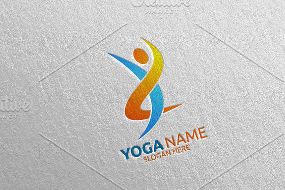Yoga and Spa Lotus Flower logo 61 in Logo Templates - product preview 2