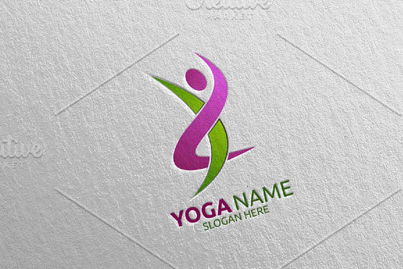 Yoga and Spa Lotus Flower logo 61 in Logo Templates - product preview 3
