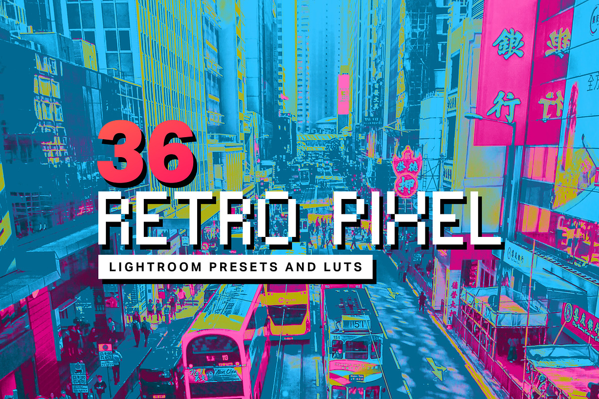 36 Retro Pixel Lightroom Presets in Add-Ons - product preview 8