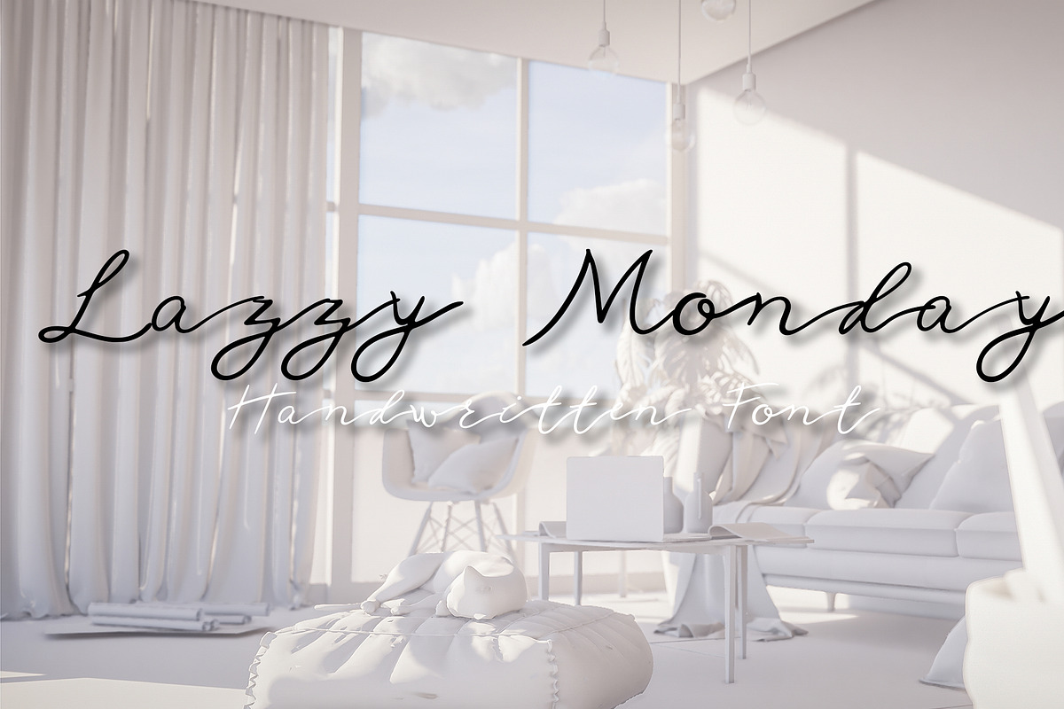 Lazzy Monday font in Script Fonts - product preview 8