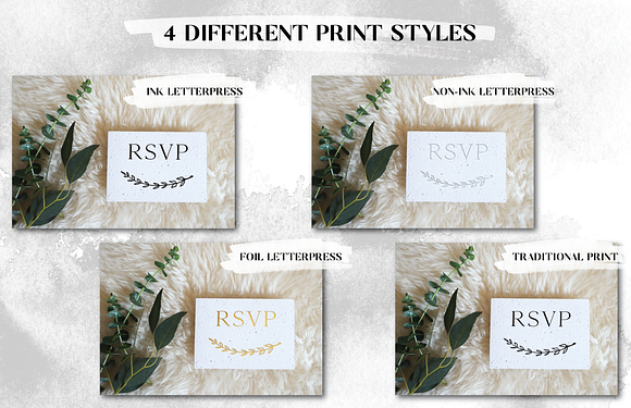 Letterpress Cards - Styled Mockups in Print Mockups - product preview 2