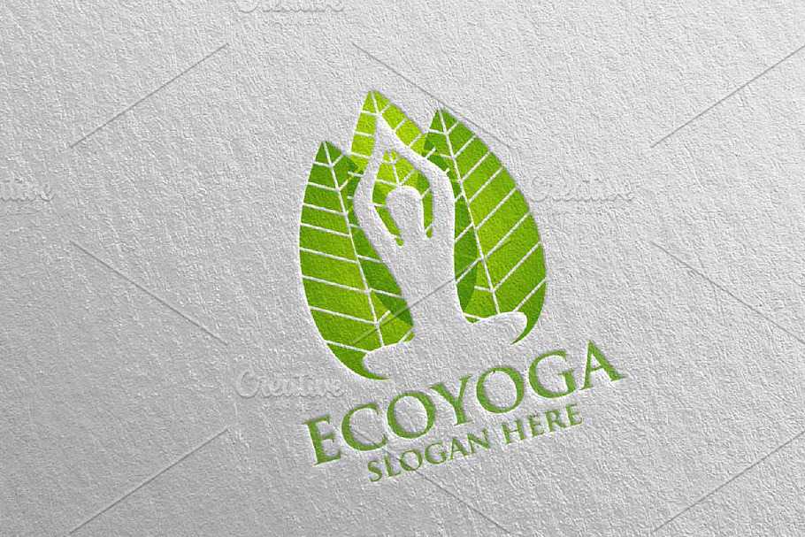 Yoga and Spa Lotus Flower logo 64 in Logo Templates - product preview 8