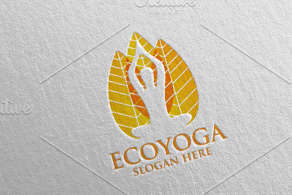 Yoga and Spa Lotus Flower logo 64 in Logo Templates - product preview 1