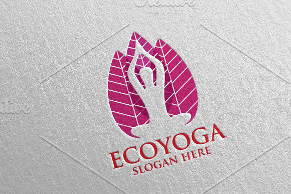 Yoga and Spa Lotus Flower logo 64 in Logo Templates - product preview 2