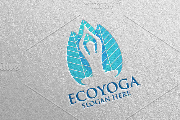 Yoga and Spa Lotus Flower logo 64 in Logo Templates - product preview 3
