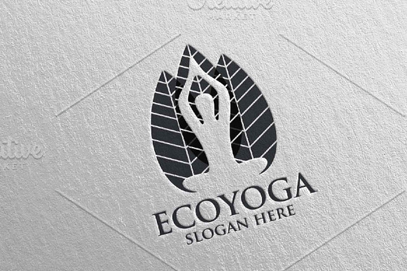 Yoga and Spa Lotus Flower logo 64 in Logo Templates - product preview 4
