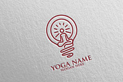 Yoga and Spa Lotus Flower logo 65