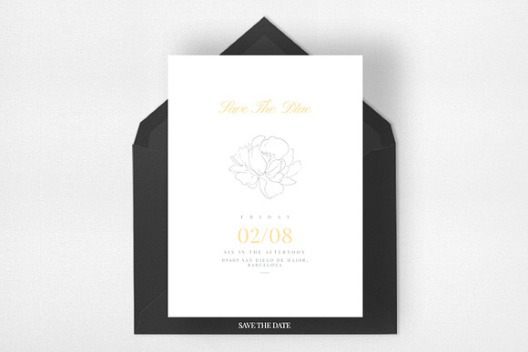 Elegant Floral Wedding Suite in Wedding Templates - product preview 3