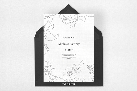 Wedding Invitation Suite - M.Botanic in Wedding Templates - product preview 3