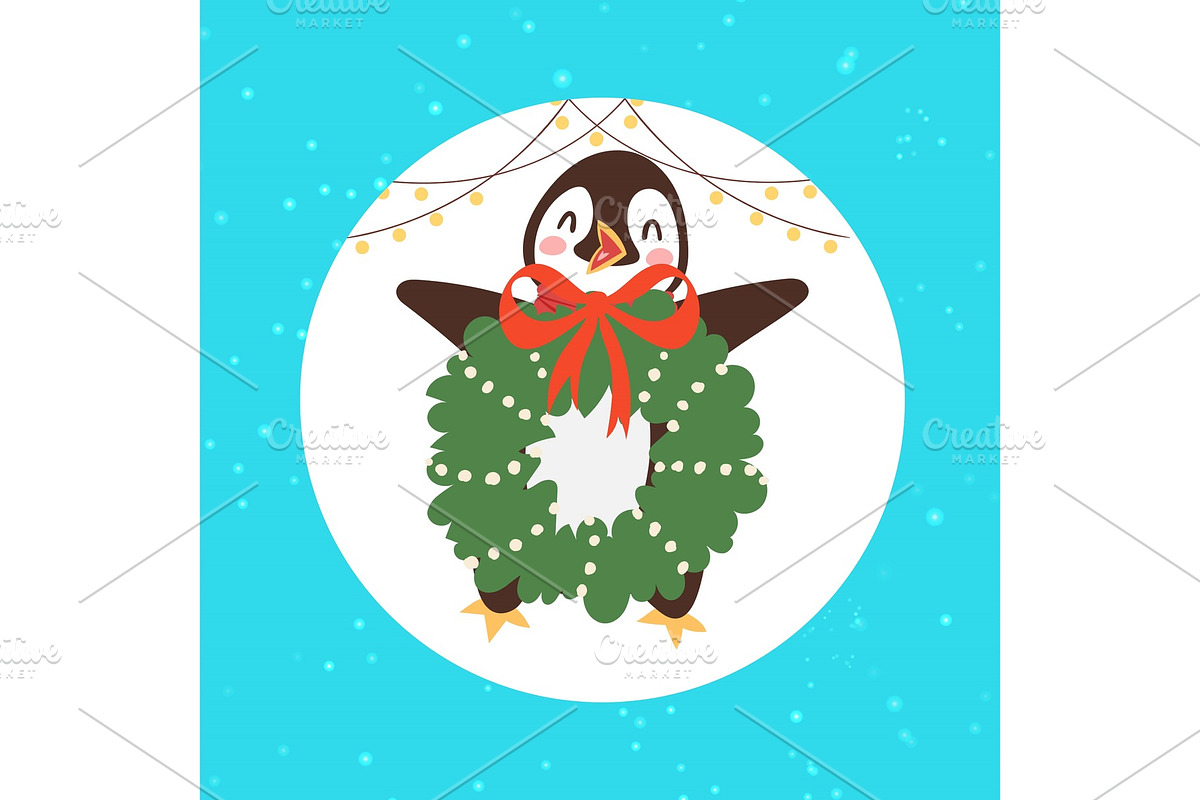 Merry Christmas penguin bird with in Objects - product preview 8