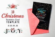 10 Christmas invitation templates