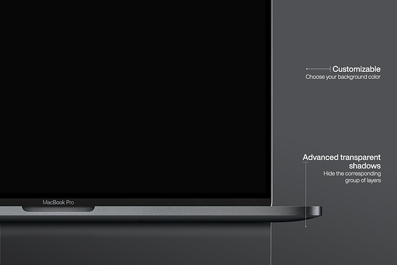 MacBook Pro 16-inch Mockup in Product Mockups - product preview 3