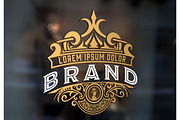 Vintage Logo with Gold Elements