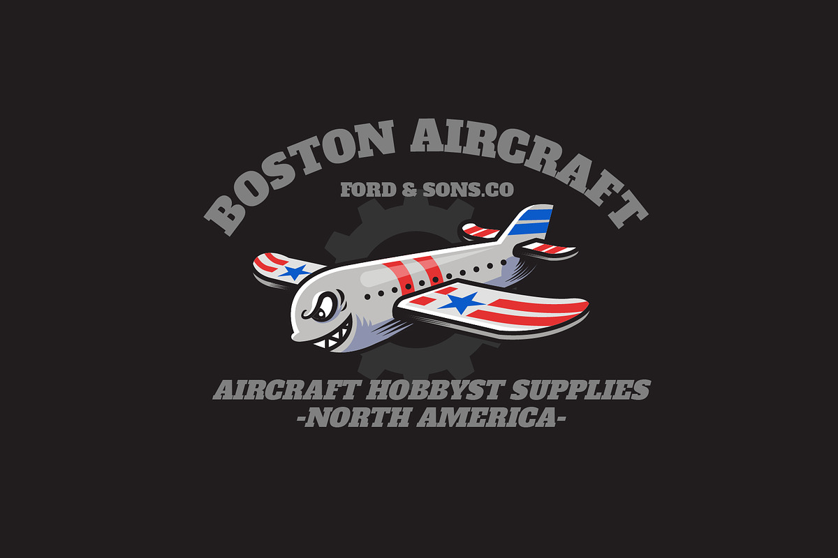 aircraft - Mascot & Esport Logo in Logo Templates - product preview 8