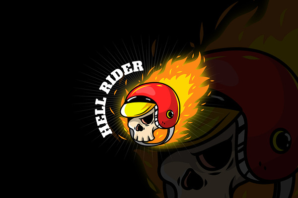 hell rider - Mascot & Esport Logo