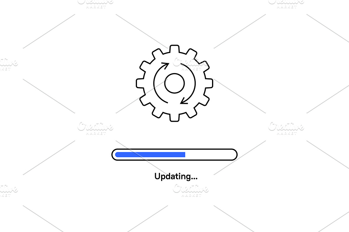 Updating process illustration. in Icons - product preview 8