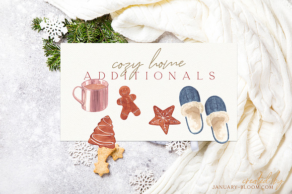Christmas Watercolor Festive Clipart in Illustrations - product preview 15