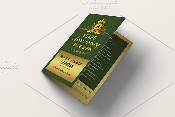 Church Anniversary Program V01 in Brochure Templates - product preview 3
