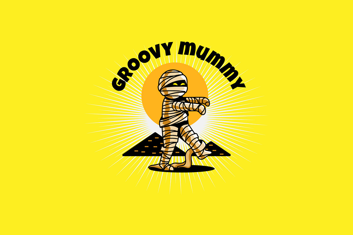 groovy mummy - Mascot & Esport Logo in Logo Templates - product preview 8