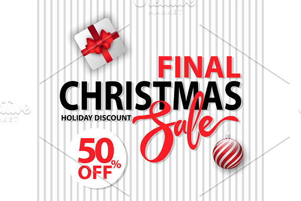 Final Christmas Sale and Holiday