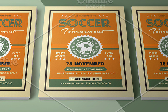 Soccer Event Flyer Template V1108 in Flyer Templates - product preview 1