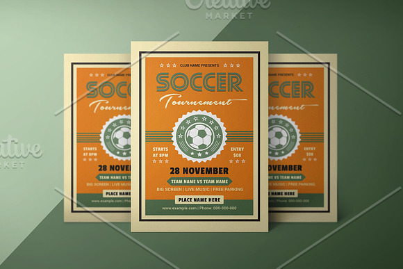 Soccer Event Flyer Template V1108 in Flyer Templates - product preview 3