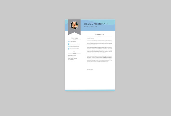 Diana Business Resume Designer in Resume Templates - product preview 1